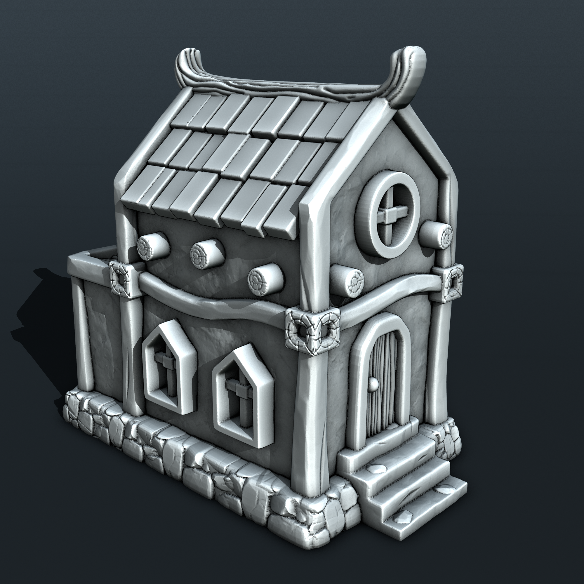 Stylized Middle Ages Part 3 - Building 3 (Digital file)