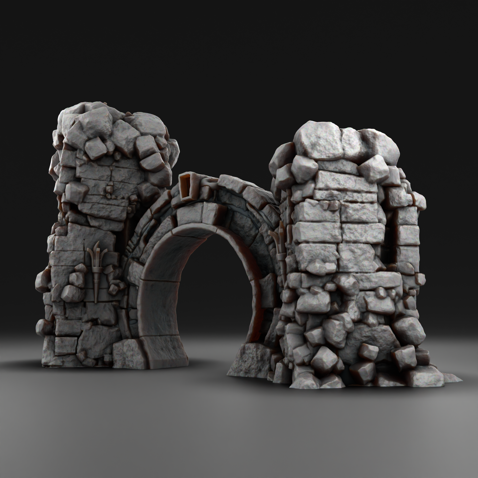 Medieval environment 28mm , 32mm  or 75mm - Portal 2 (Digital File)