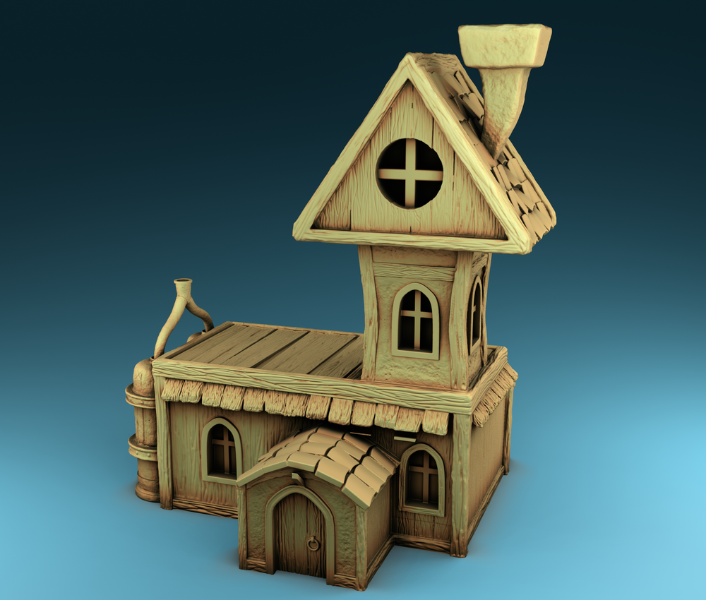 Stylized Middle Ages Part 2 - Building 7 (Digital file)