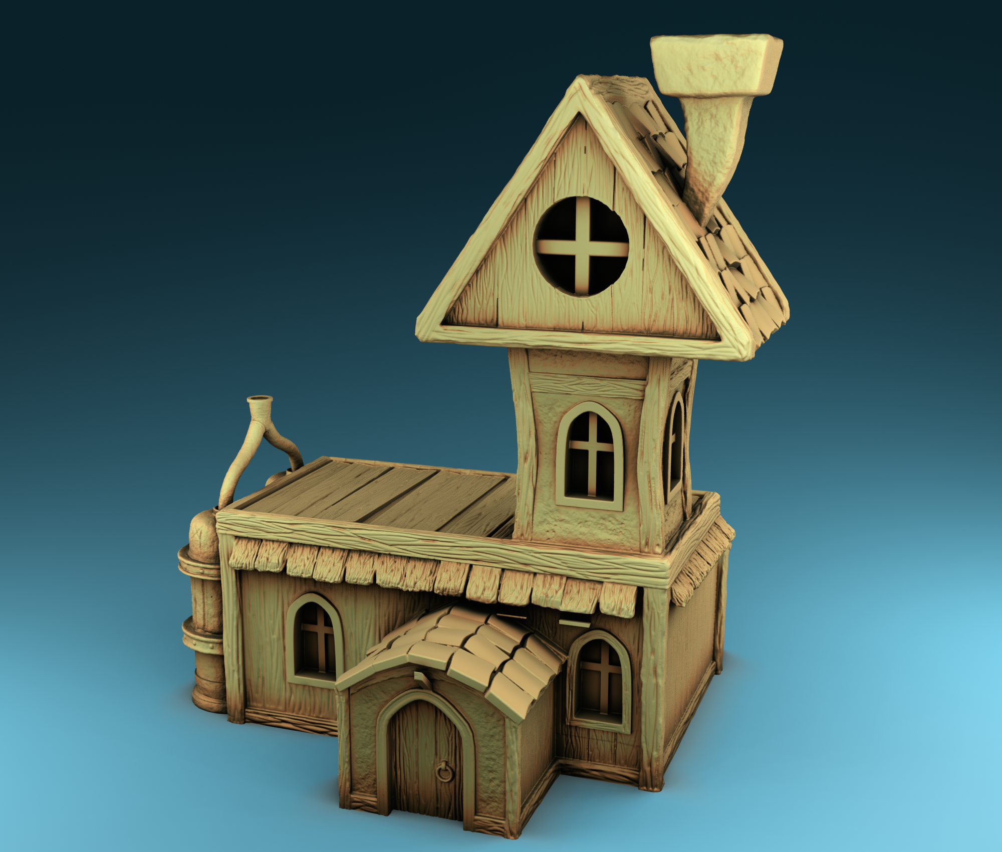 Stylized Middle Ages Part 2 - Building 7 (Digital file)