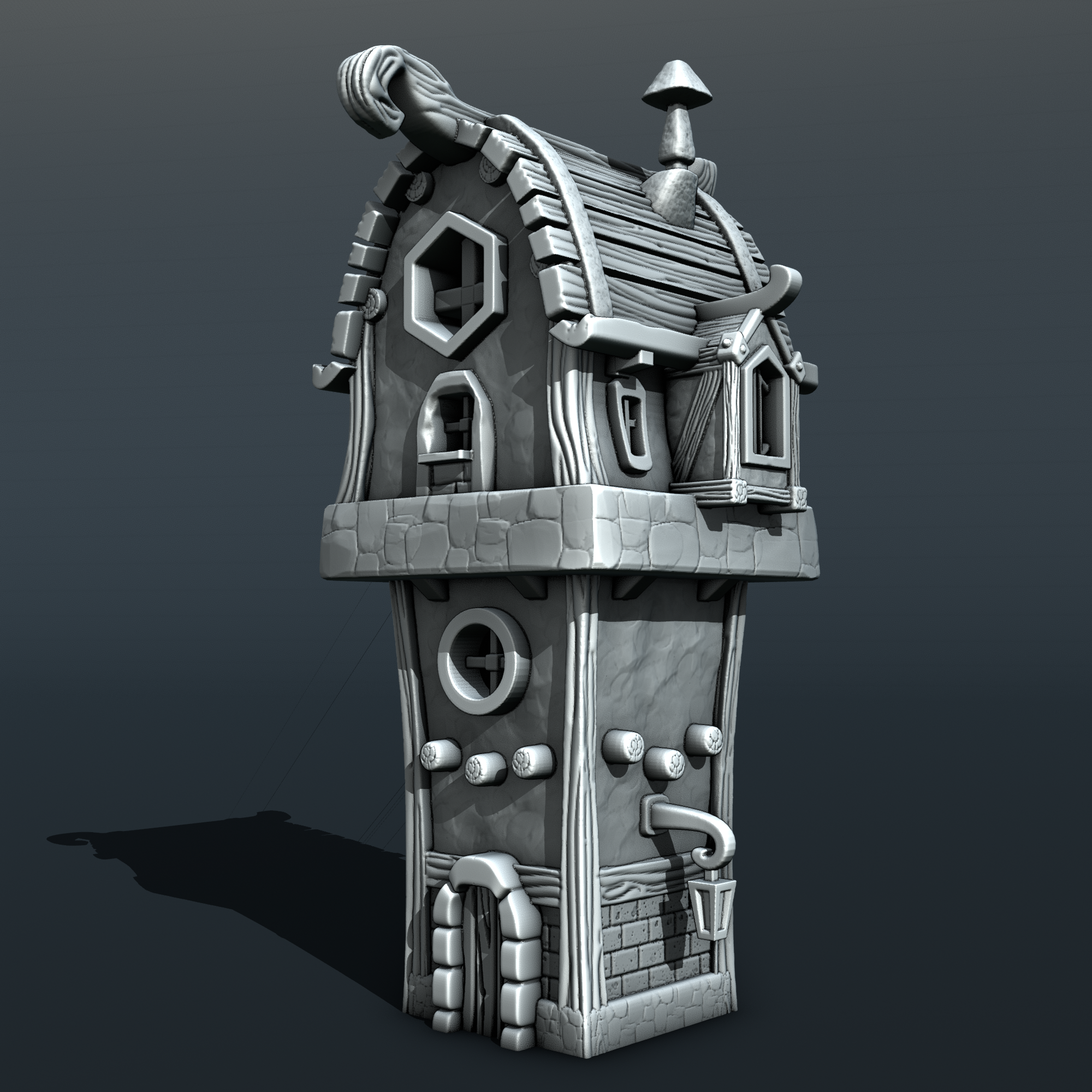 Stylized Middle Ages Part 3 - Building 1 (Digital file)