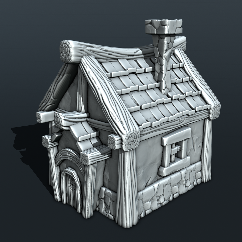 Stylized Middle Ages Part 3 - Building 5 (Digital file)