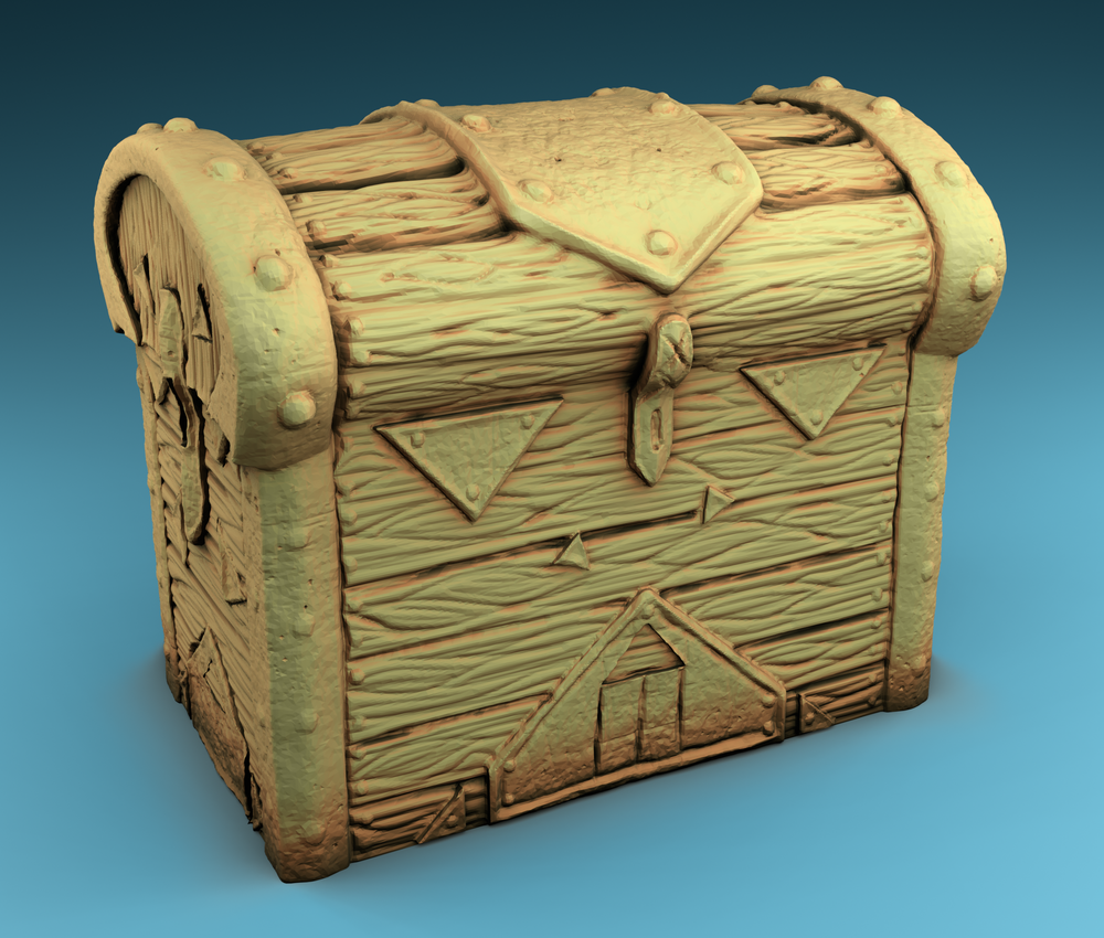 Stylized Middle Ages Part 2 - Interior - Chest (Digital file)