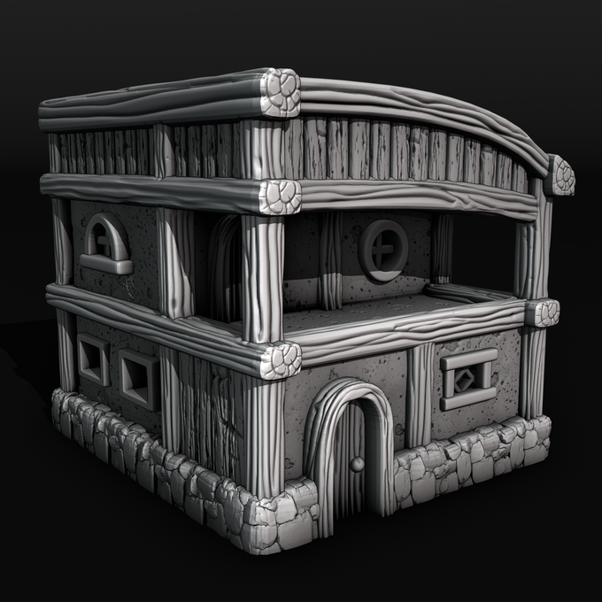 Stylized Middle Ages Part 3 - Building 13 (Digital file)