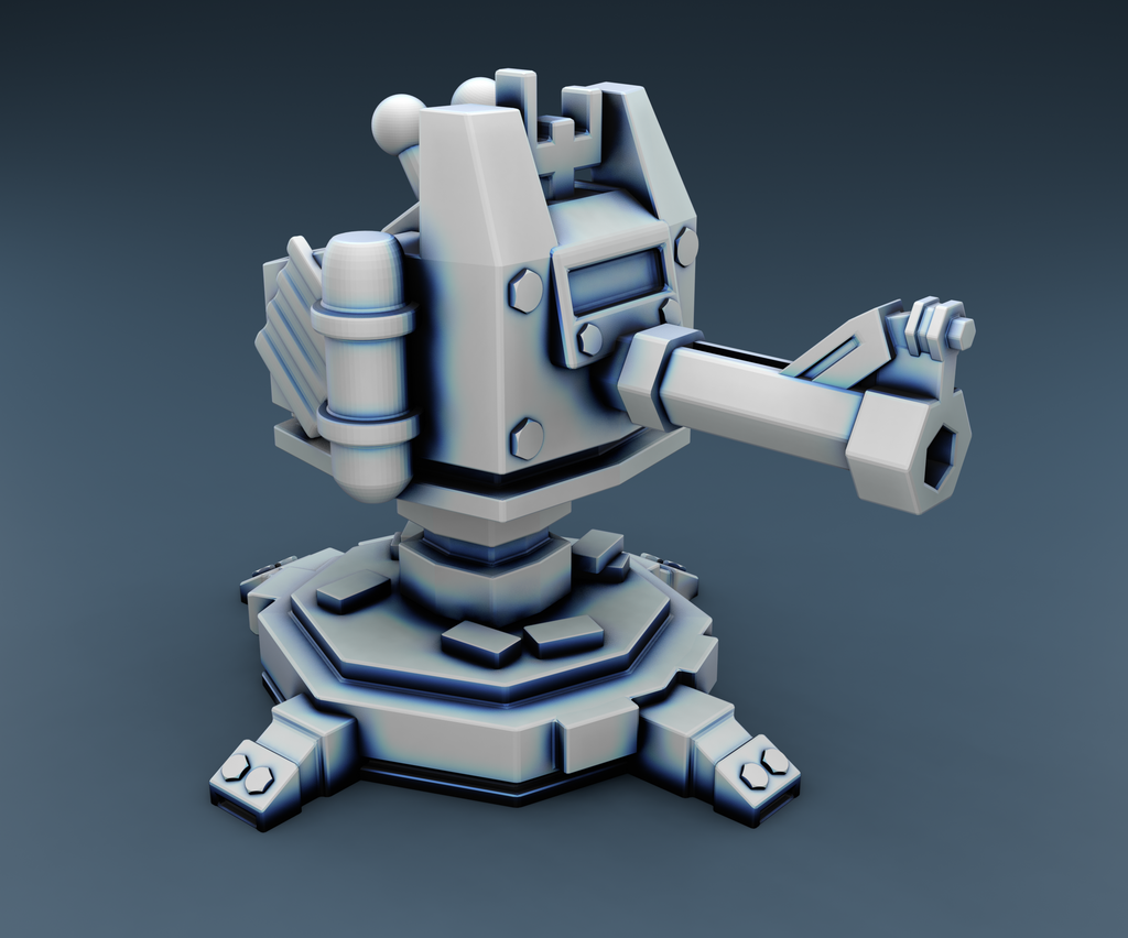 Alien Turret 5 - Tec and Alien - 2 Files (Digital Files)
