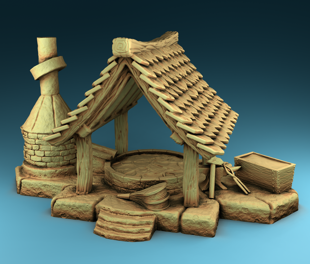 Stylized Middle Ages Part 2 - Blacksmith Shop (Digital file)