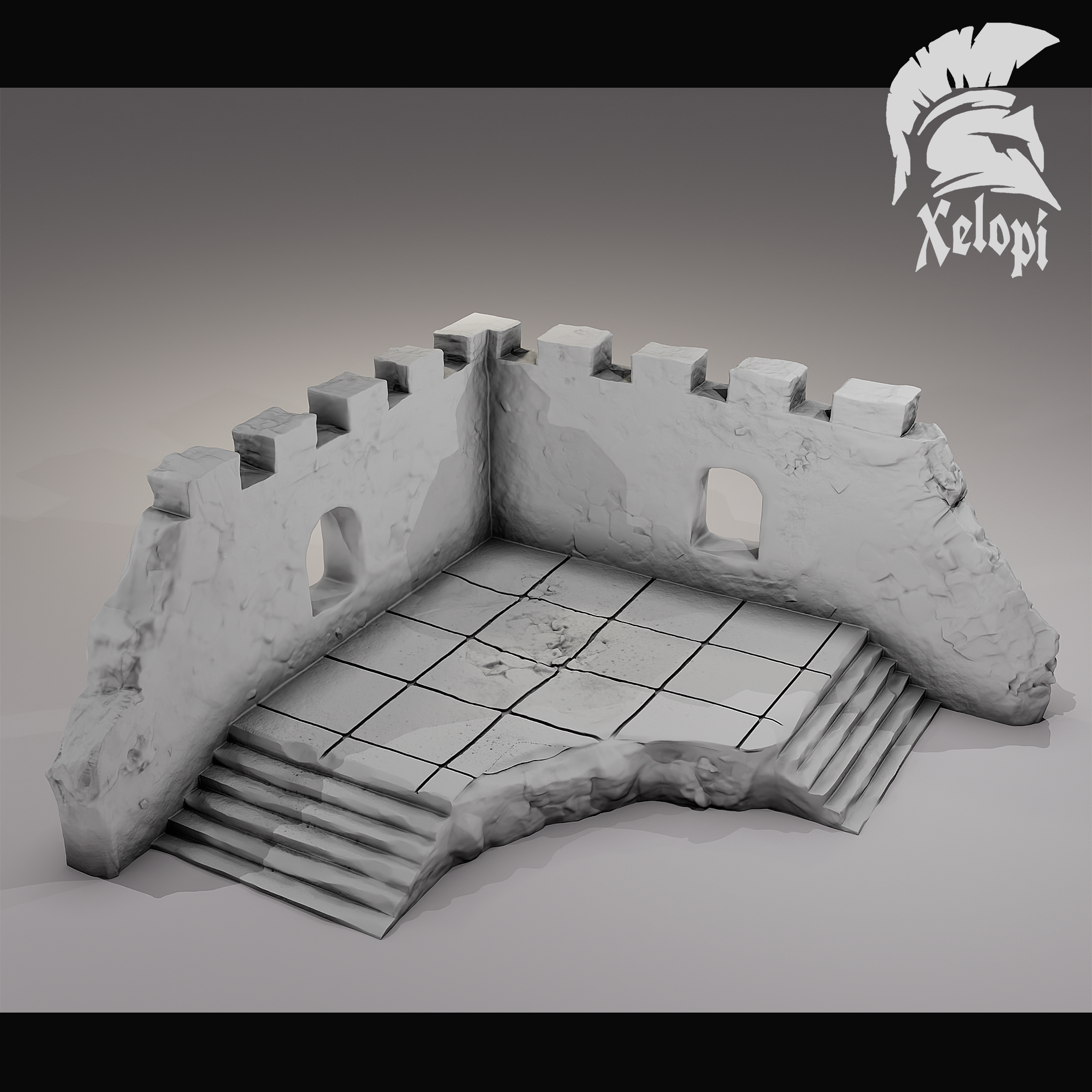 Dark Dungeons - Dungeons Corner Walls - (Digital File)