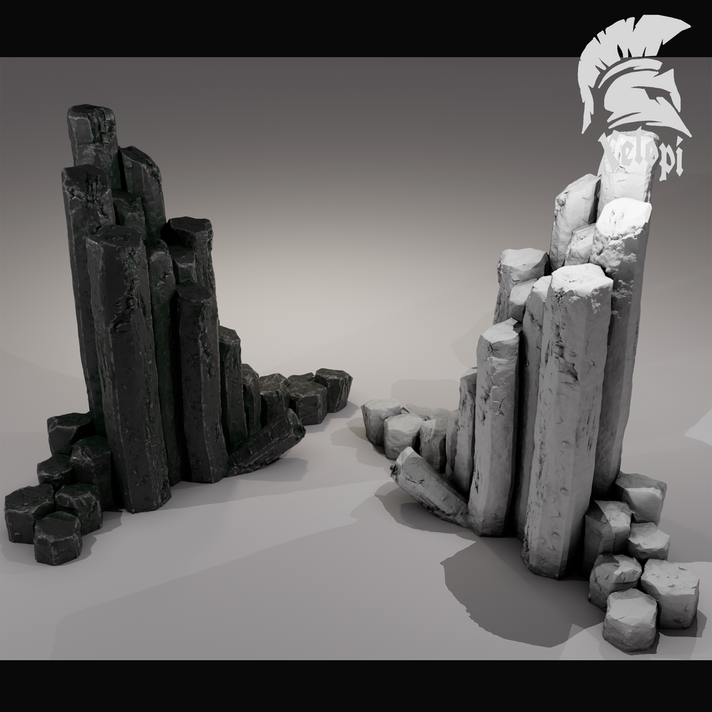 Dark Dungeons - Columnar Jointing - (Digital File)