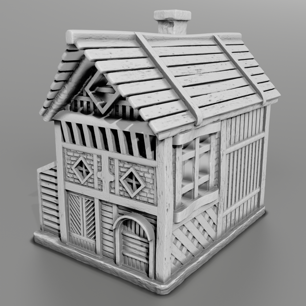 Stylized Middle Ages Part 4 - Building 6 (Digital file)