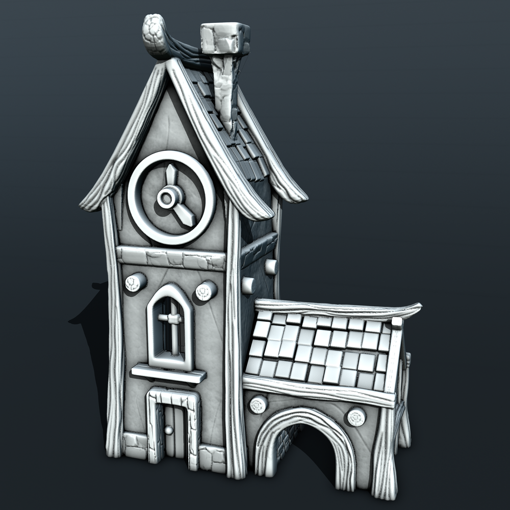 Stylized Middle Ages Part 3 - Building 4 (Digital file)