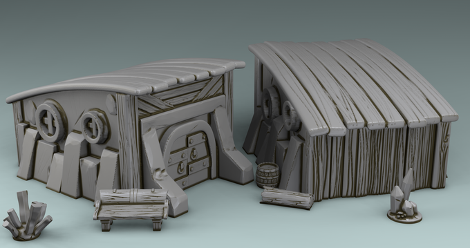 Stylized Magic World - Building For Negotiations (Digital File)