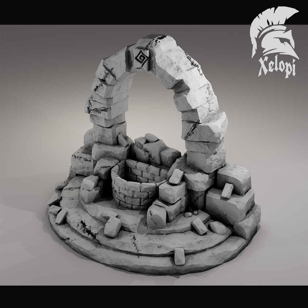 Dark Dungeons - Ruins Portal Well - (Digital File)