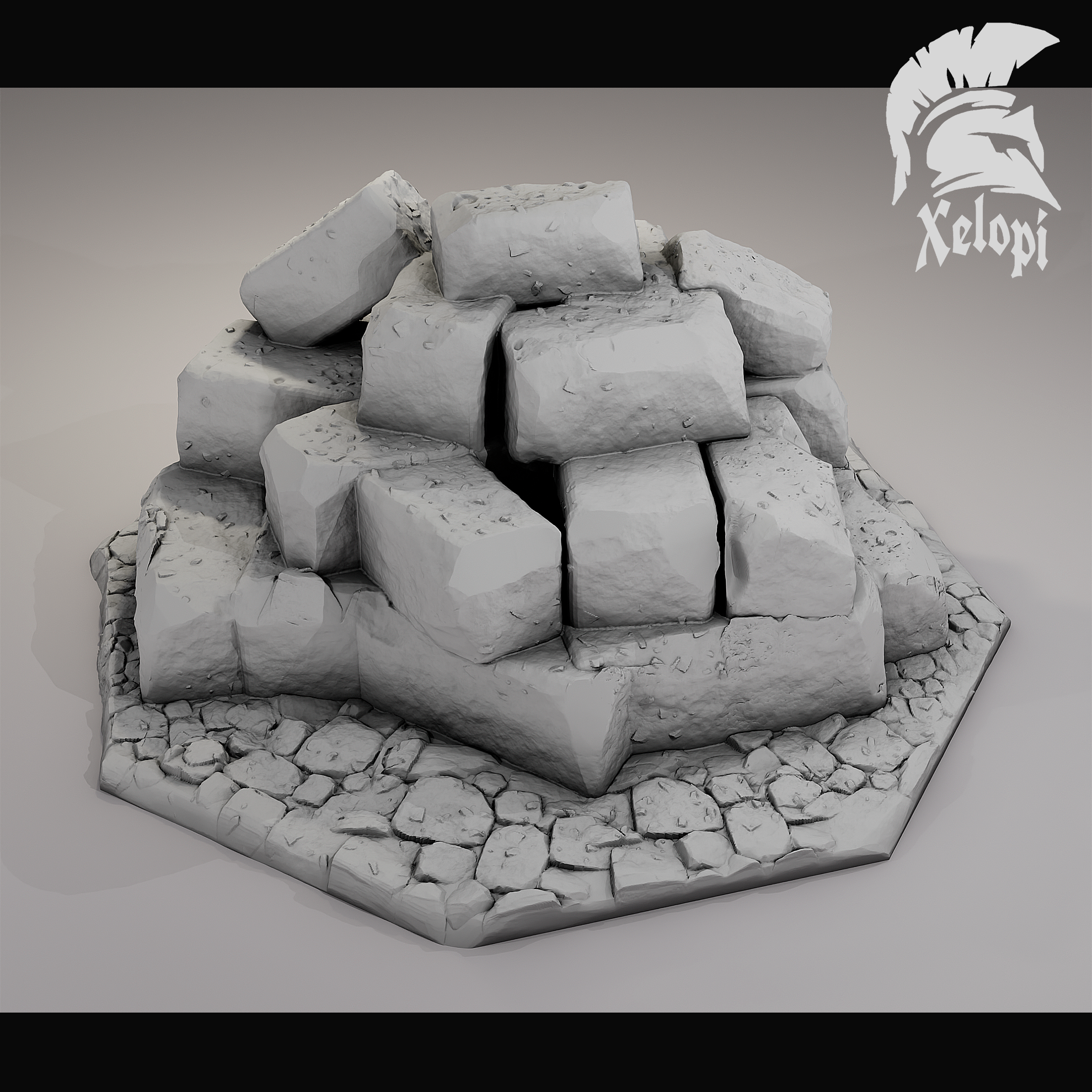 Dark Dungeons -Stack of Rocks - (Digital File)