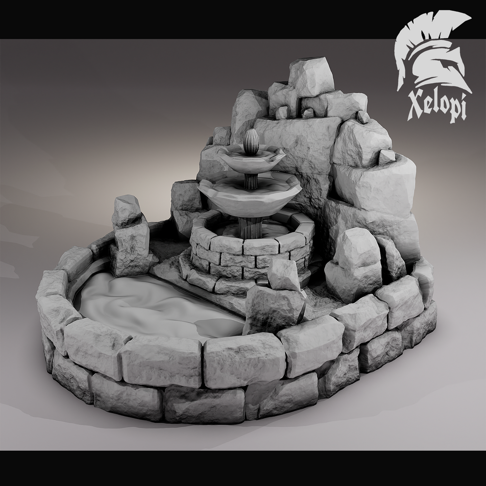 Dark Dungeons - Fountain/Shrine - (Digital File)
