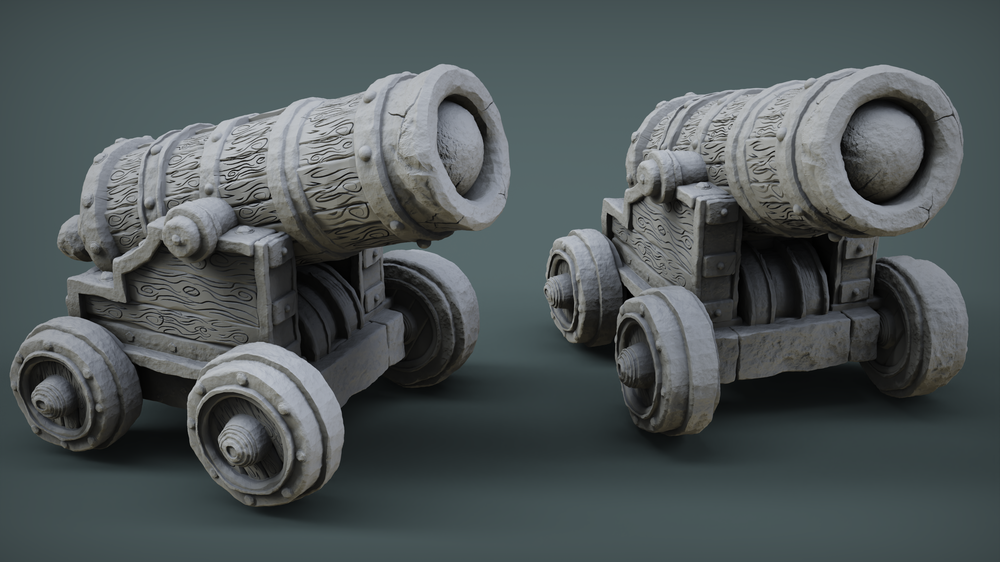 Siege and Defensive Structures - Gun - Cannon (Digital File)