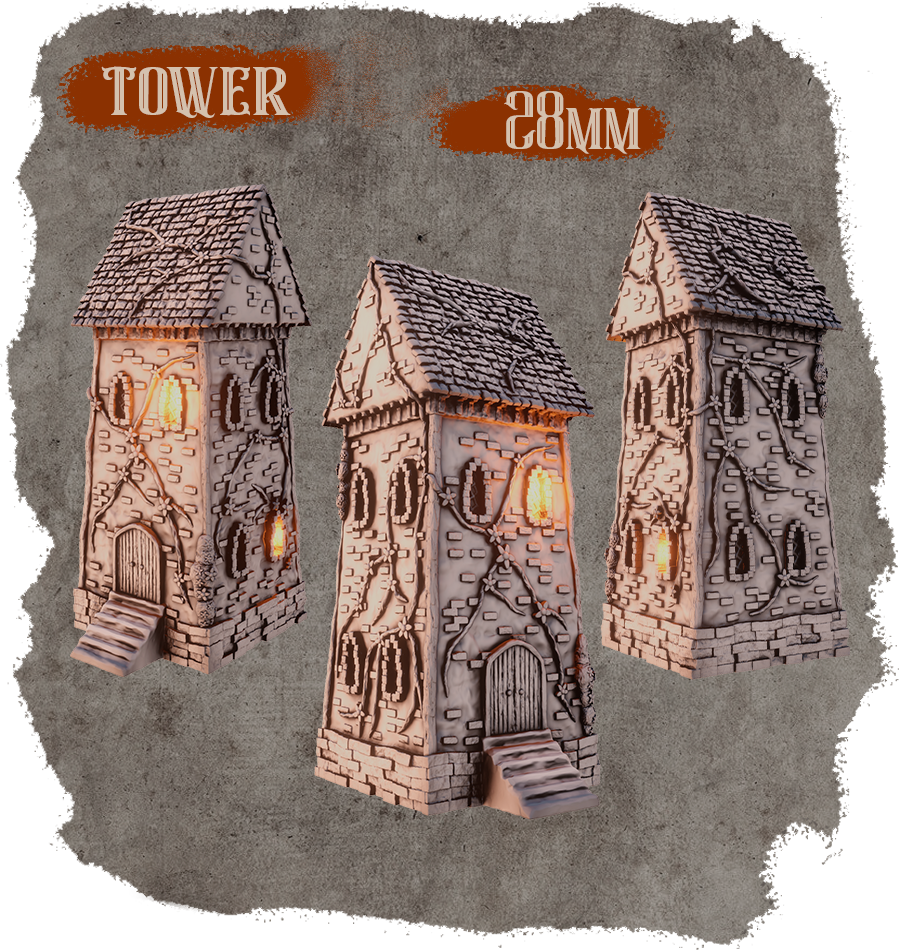 Forgotten Middle Ages - Tall House (Digital File)