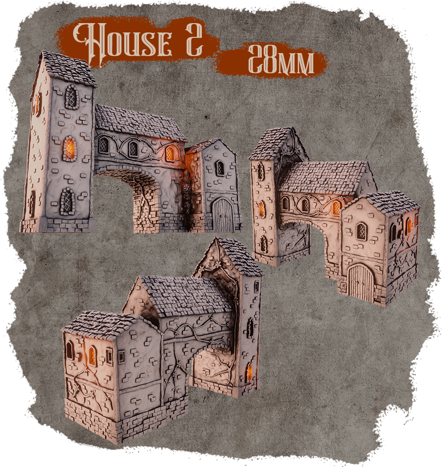 Forgotten Middle Ages - Housing Block With Underpass (Digital File)