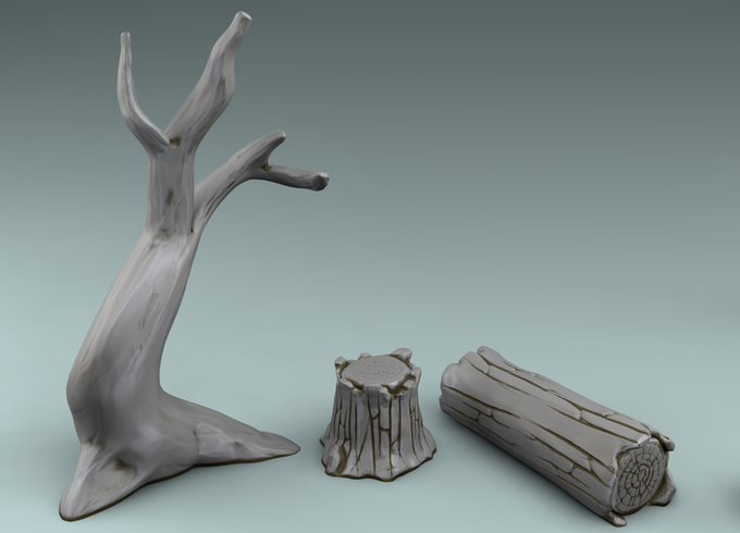 Stylized Magic World  -  Wood (Digital file)