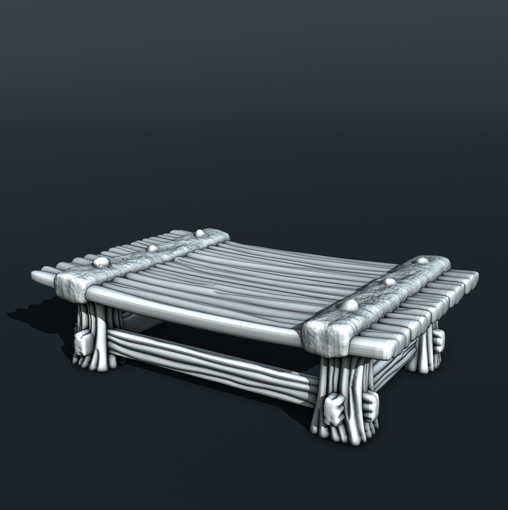 Stylized Middle Ages Part 3 - Interior - Table (Digital file)