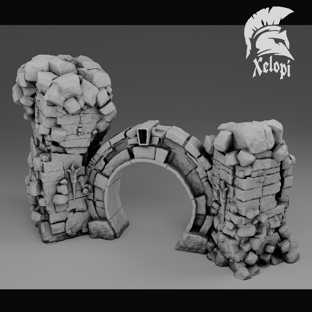 Dark Dungeons - Ruins Cave Entrance - (Digital File)