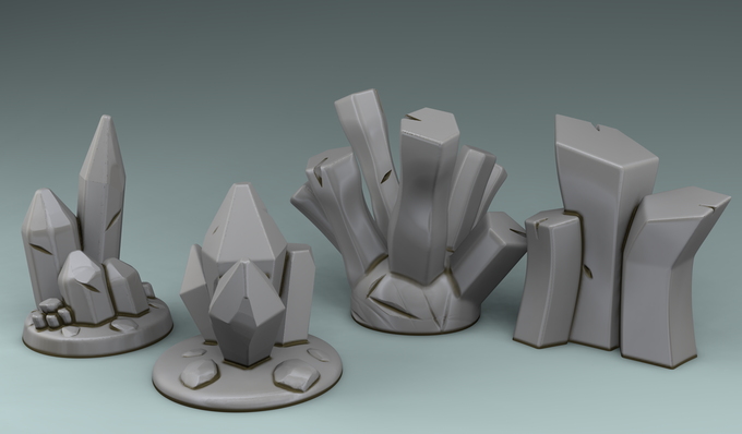 Stylized Magic World - Crystals (Digital File)