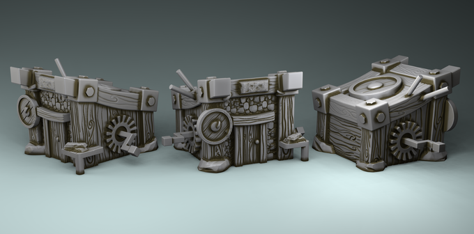 Stylized Magic World - Iron Mining Building (Digital file)