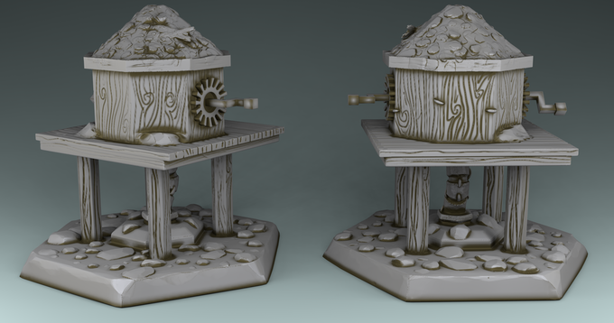 Stylized Magic World  -  Water Pump (Digital file)