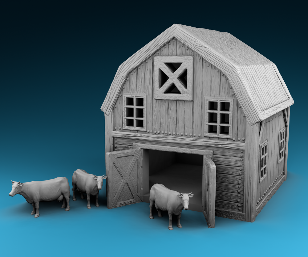 Medieval Architecture Set Barn - (Digital File)