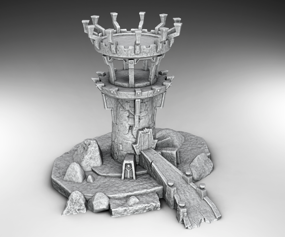 Medieval Architecture Set Building 12 - (Digital File)