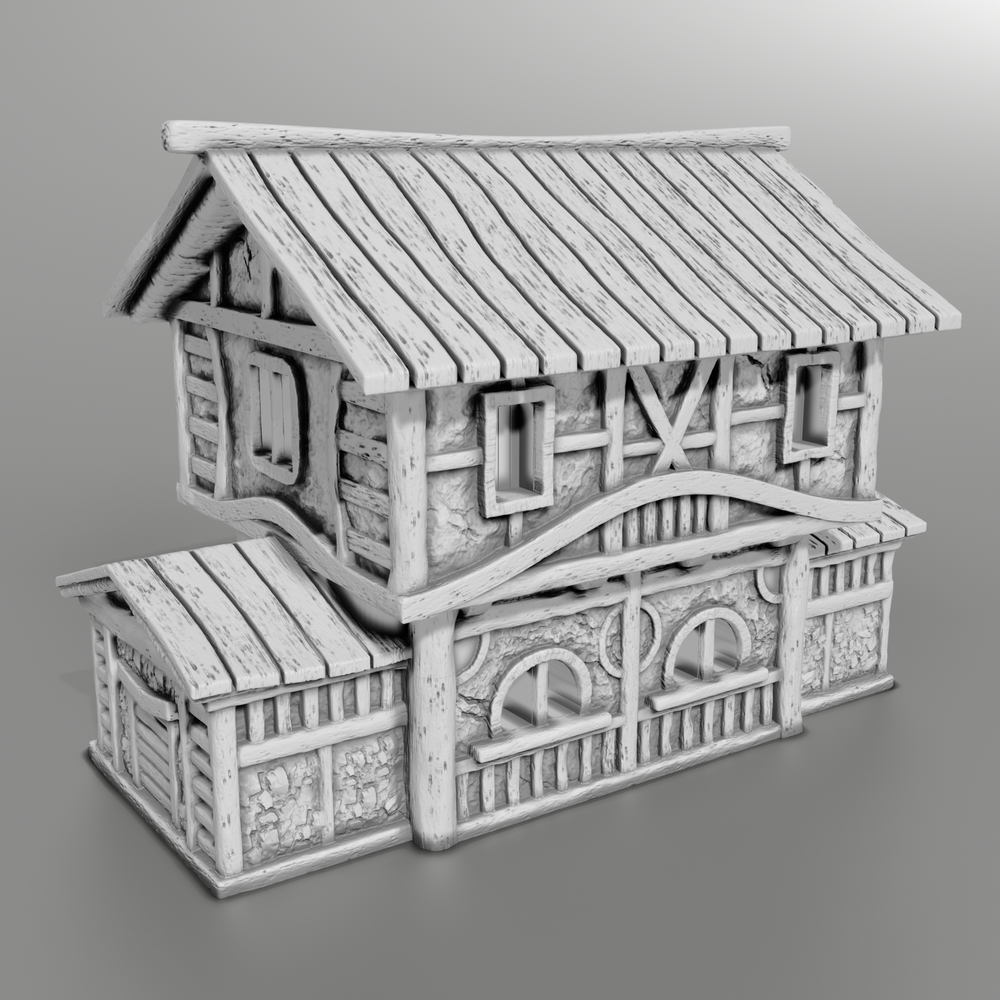 Stylized Middle Ages Part 4 - Building 3 (Digital file)