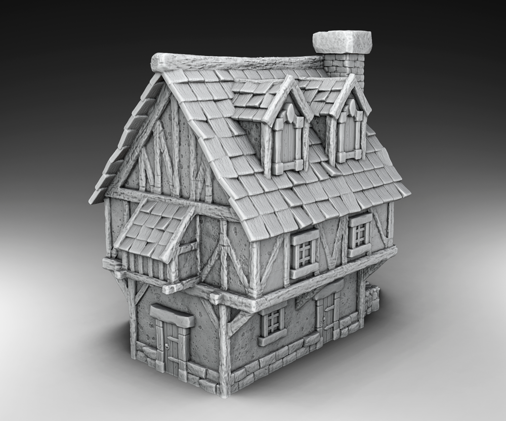 Medieval Architecture Set Building 8 - (Digital File)