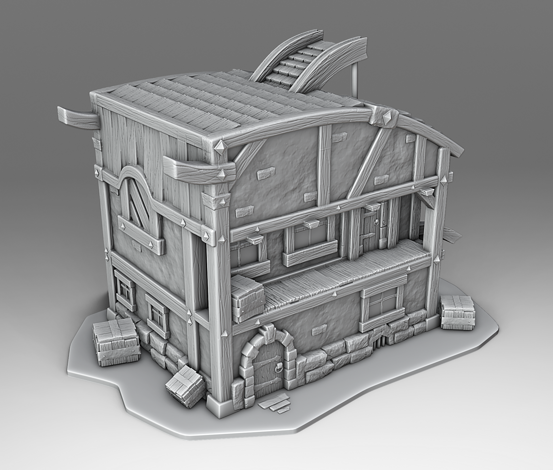 Medieval Architecture Set 1 STL's (Digital Files)