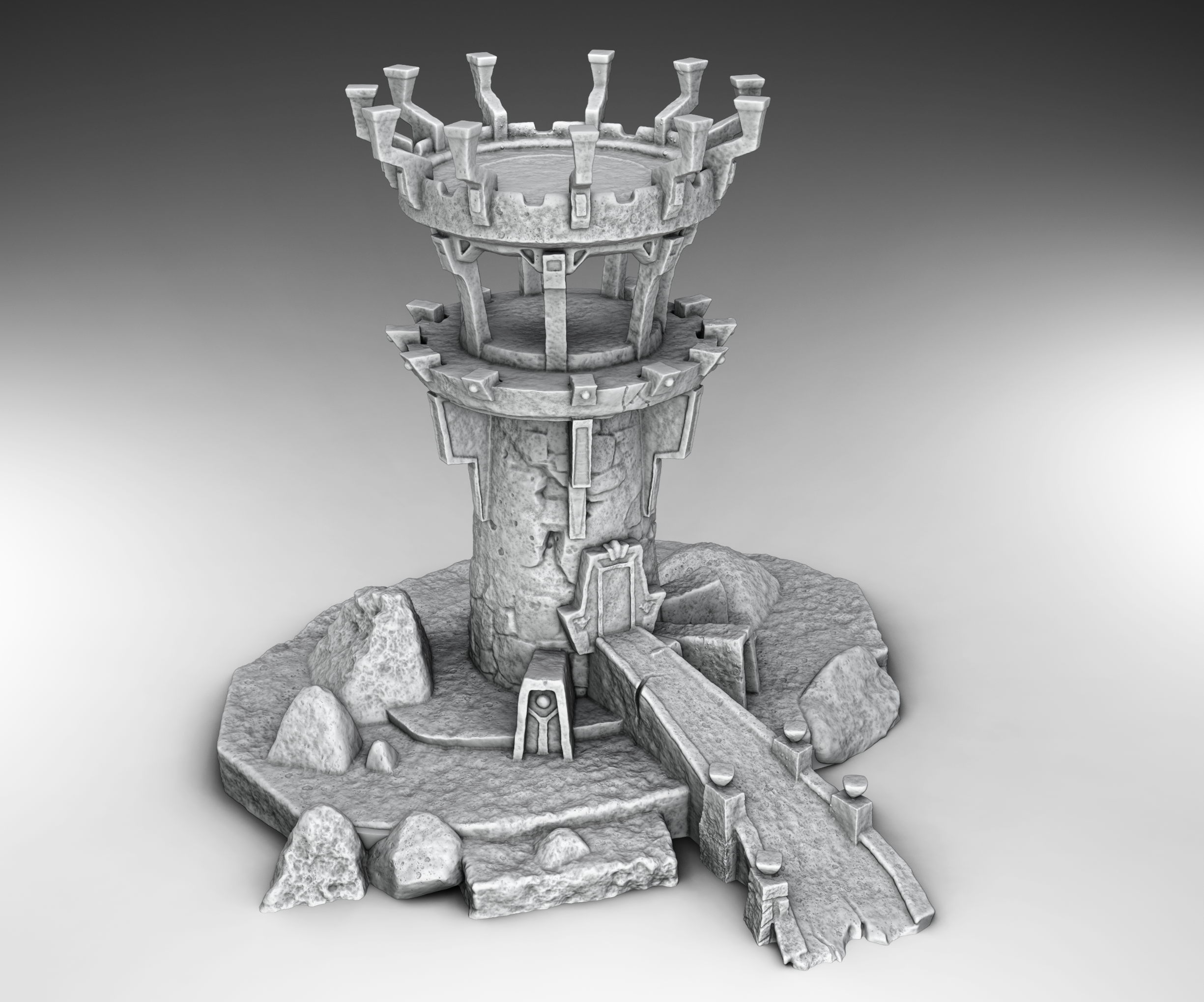 Medieval Architecture Set 1 STL's (Digital Files)