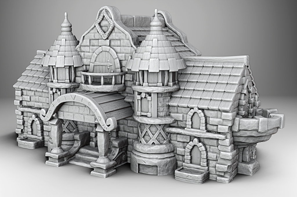 Medieval Architecture Set 1 STL's (Digital Files)