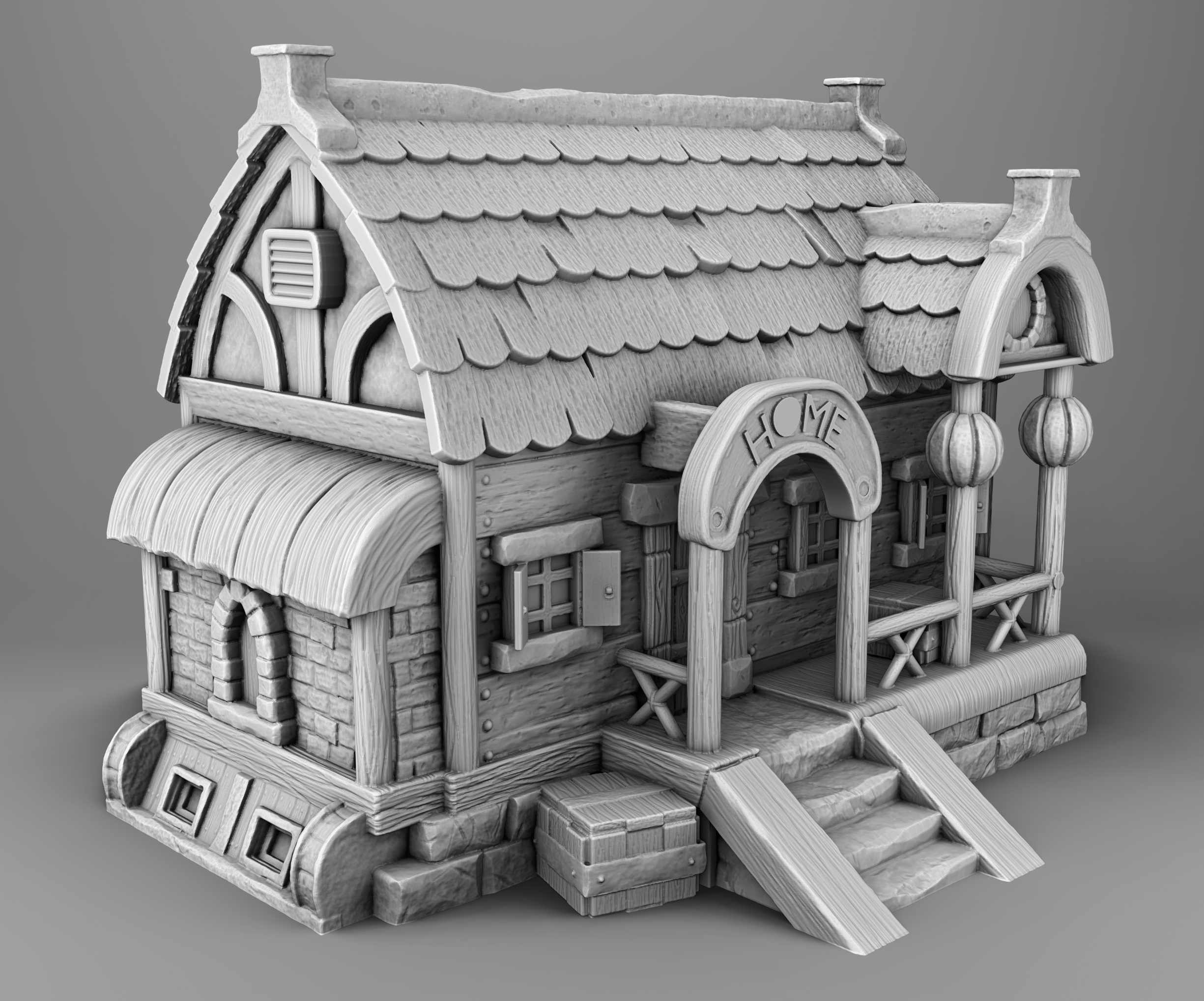 Medieval Architecture Set 1 STL's (Digital Files)