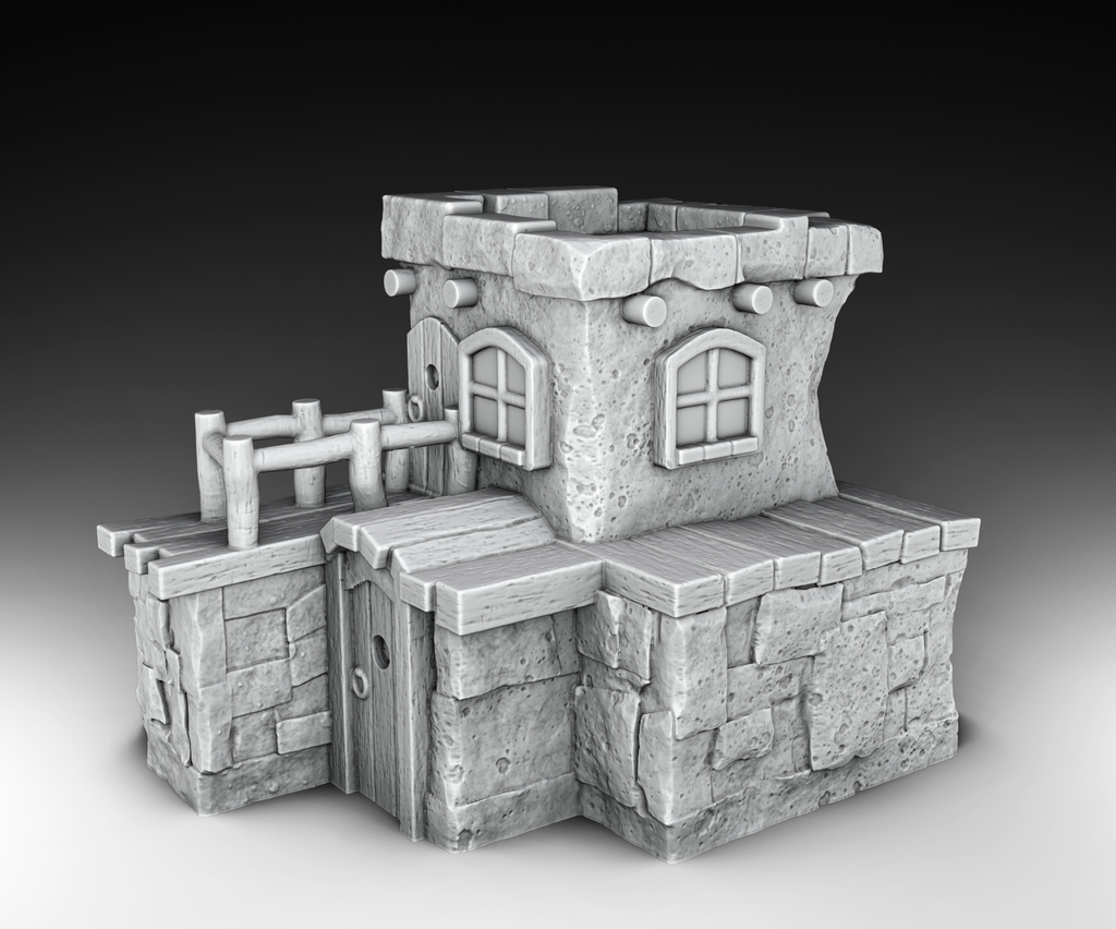 Medieval Architecture Set 1 STL's (Digital Files)