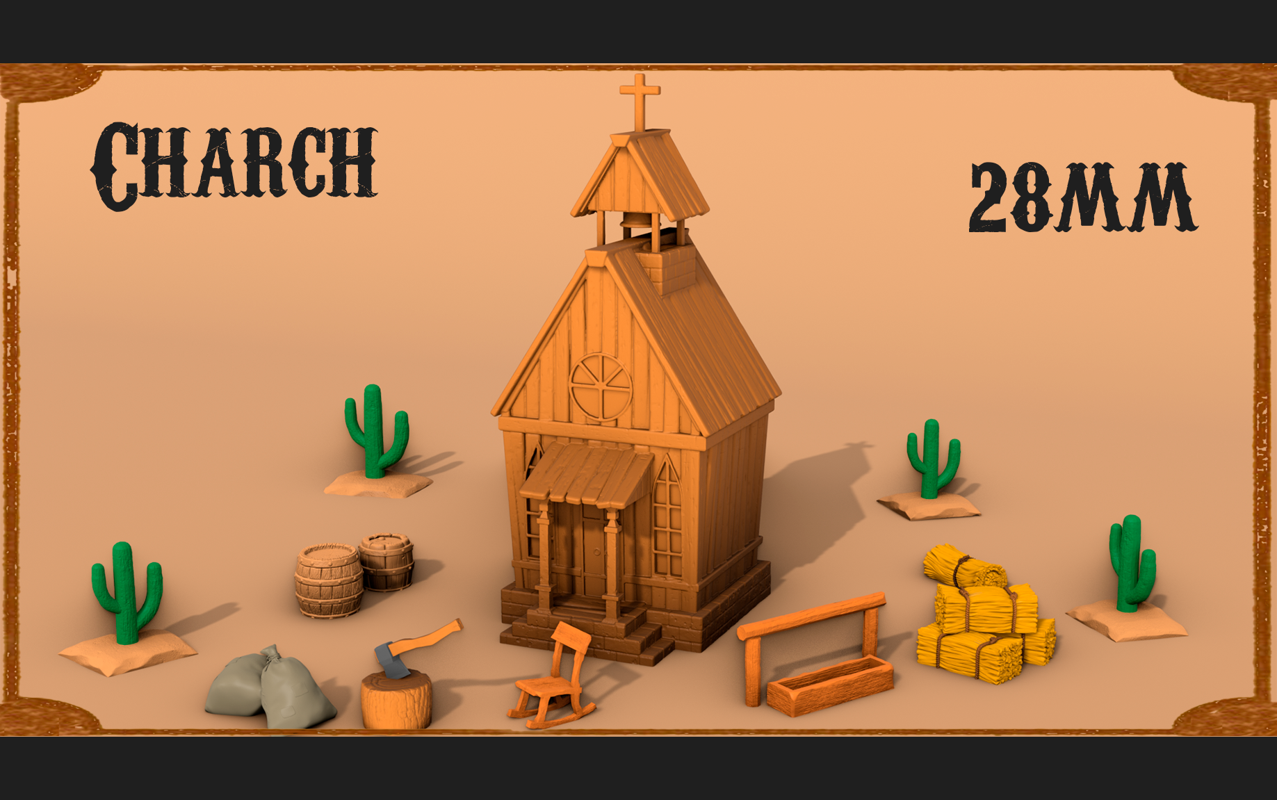 Wild West - Church (Digital file)