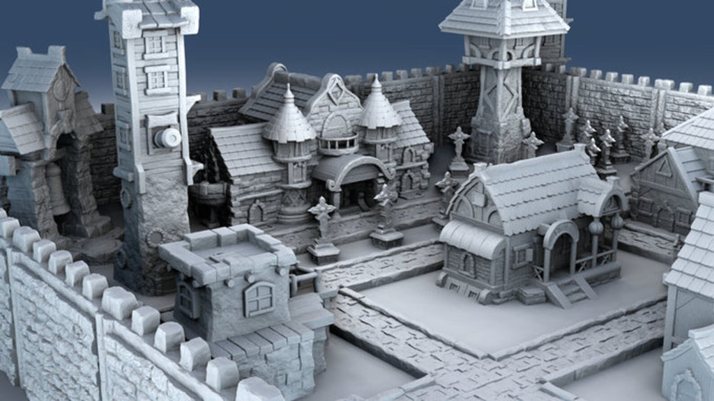 Medieval Architecture Set 1 STL's (Digital Files)