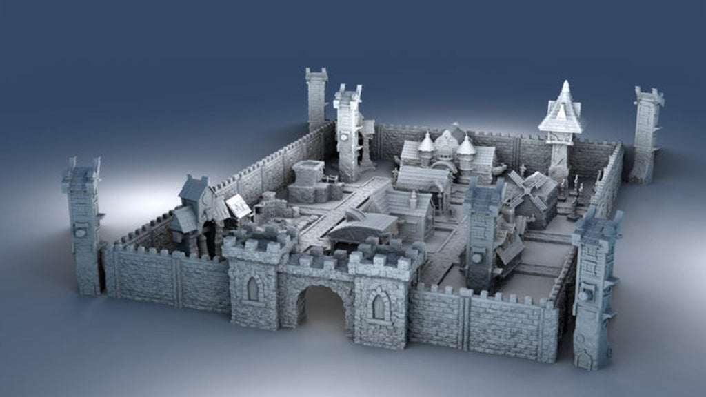 Medieval Architecture Set 1 STL's (Digital Files)