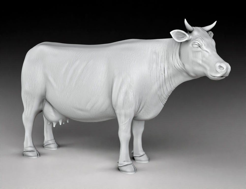 Farm Architecture, Animals - Cow (Digital File)