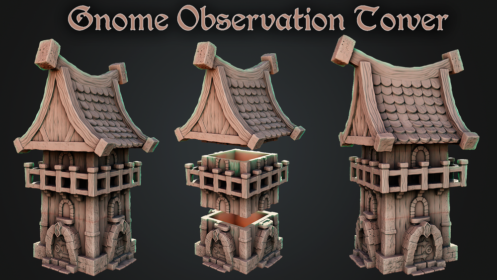 Architecture of the Dwarves - Gnome Observation Tower - (Digital File)