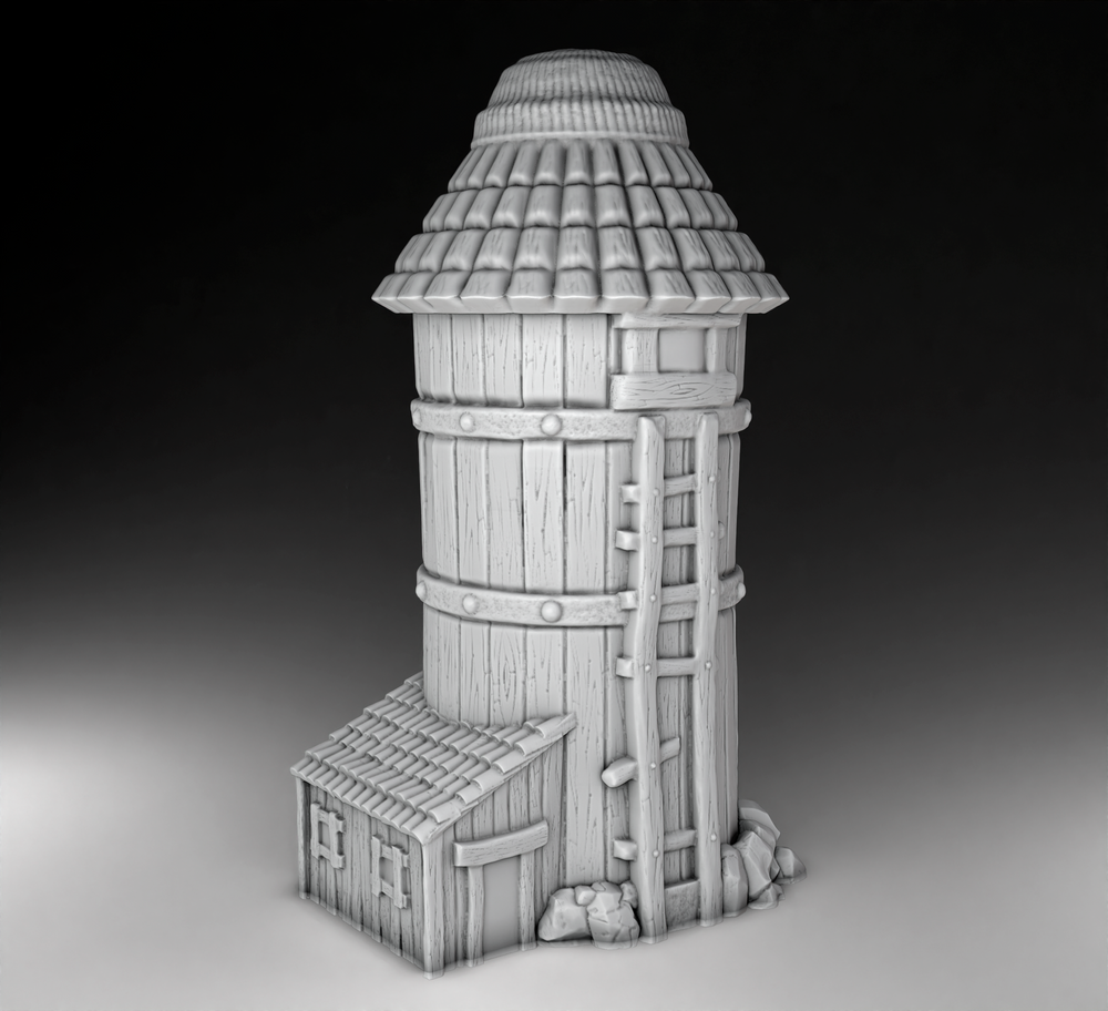 Farm Architecture - Grain Silo (Digital File)