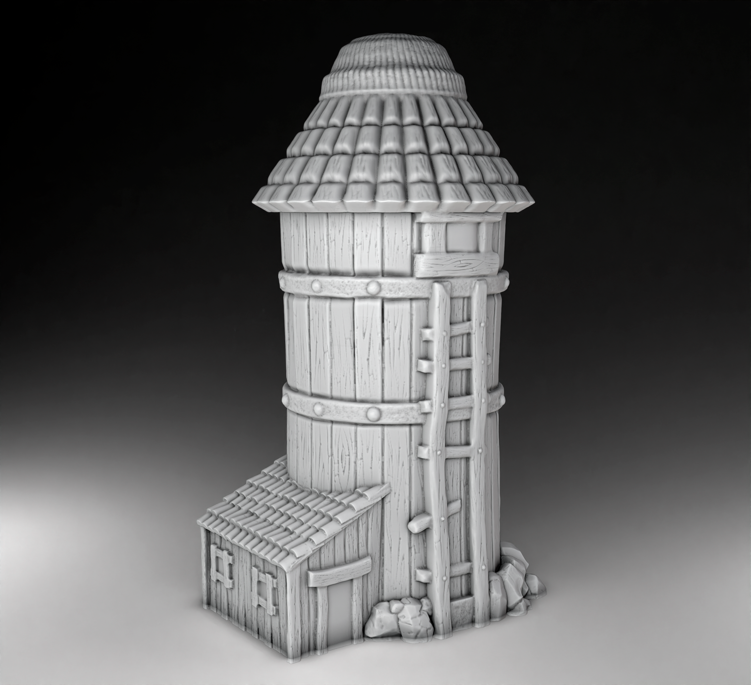 Farm Architecture - Grain Silo (Digital File)