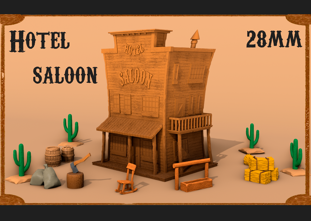 Wild West - Hotel Saloon (Digital file)