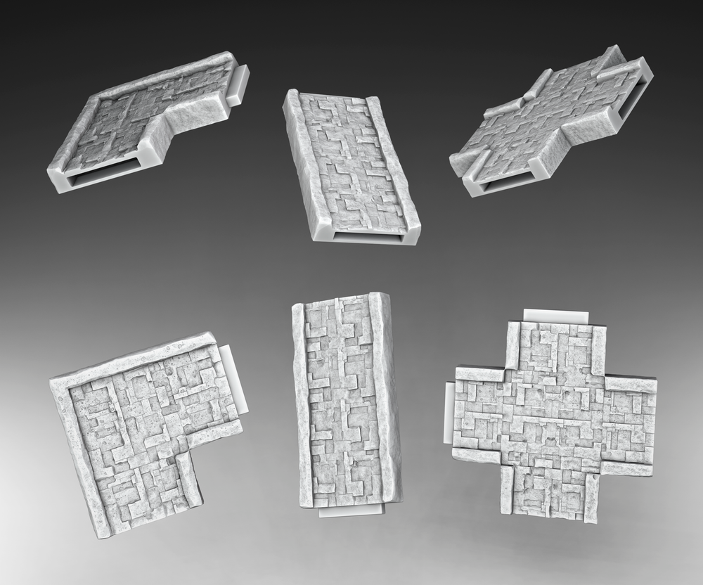 Medieval Architecture Set Roads- (Digital File)