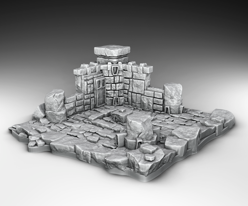 Medieval Architecture Set Ruins- (Digital File)