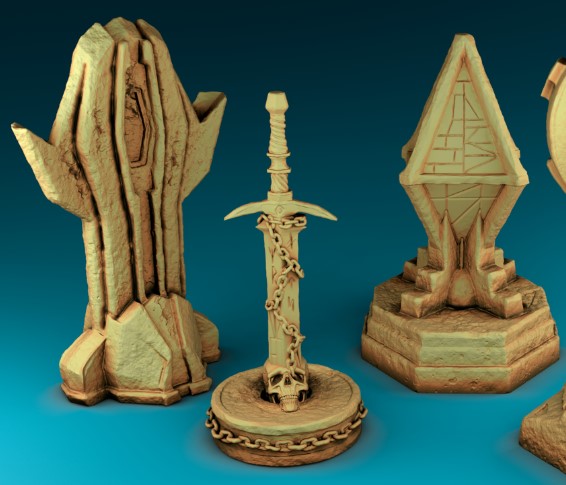 Stylized Middle Ages Part 2 - Totems (Digital file)