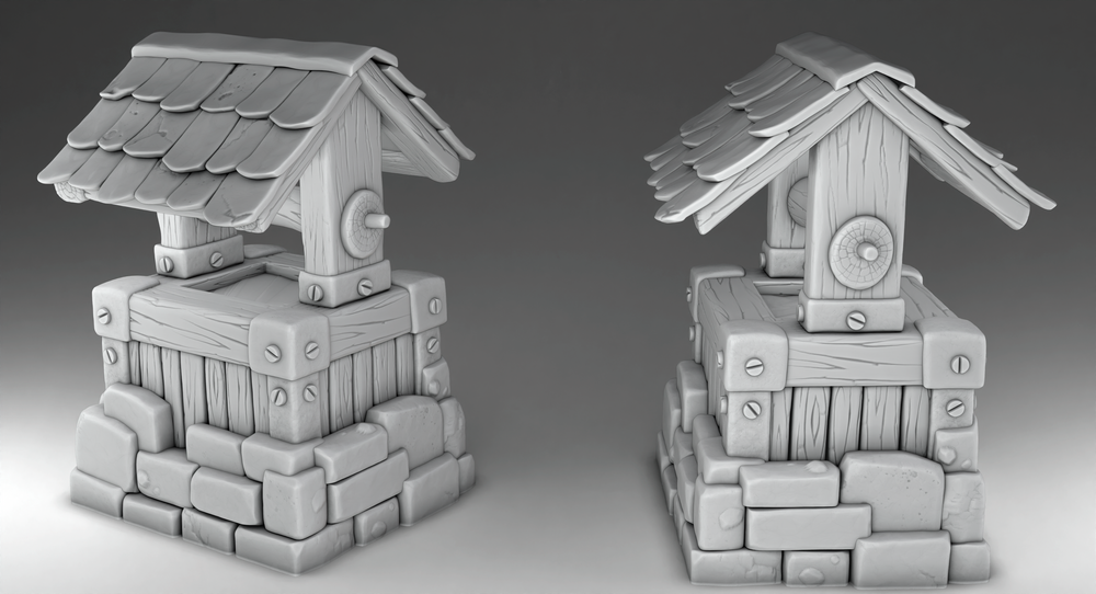 Farm Architecture - Well (Digital File)
