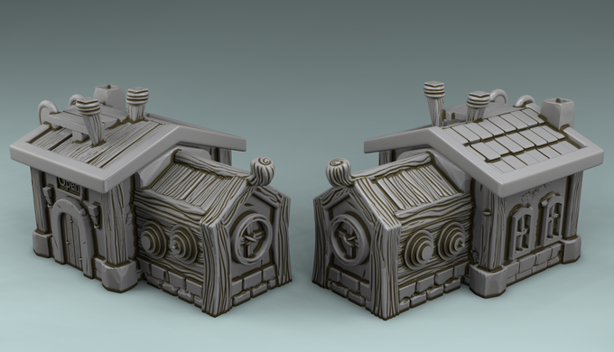 Stylized Magic World - Barracks for Training Swordsmen (Digital File)