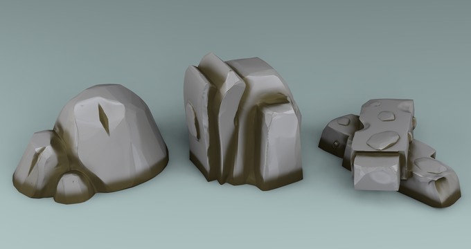Stylized Magic World - Stones (Digital file)